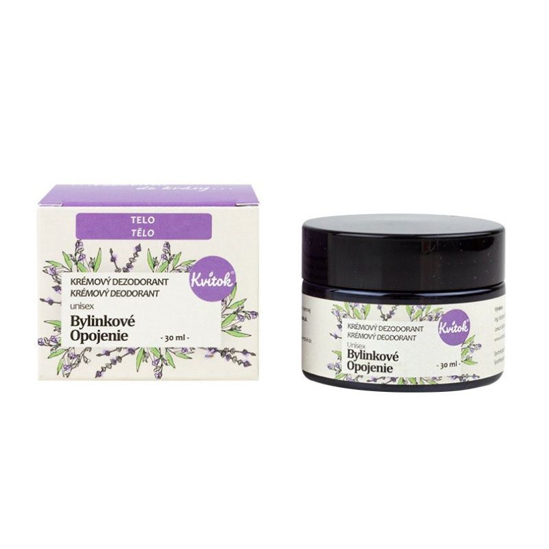 Kvitok Krémový dezodorant Bylinkové opojenie 30 ml