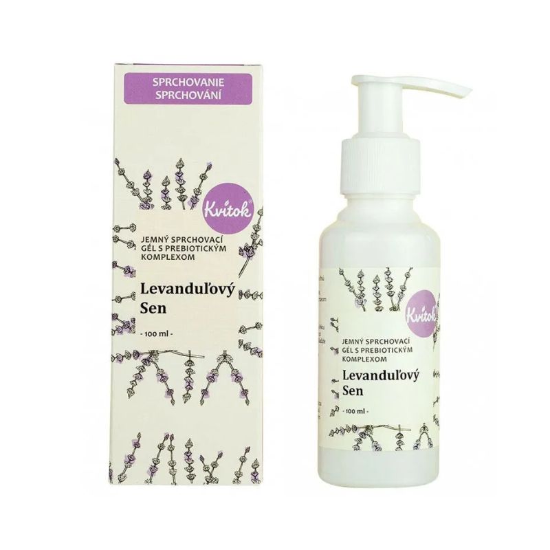 Kvitok Sprchovací gél s prebiotickým komplexom Levanduľový sen 100 ml
