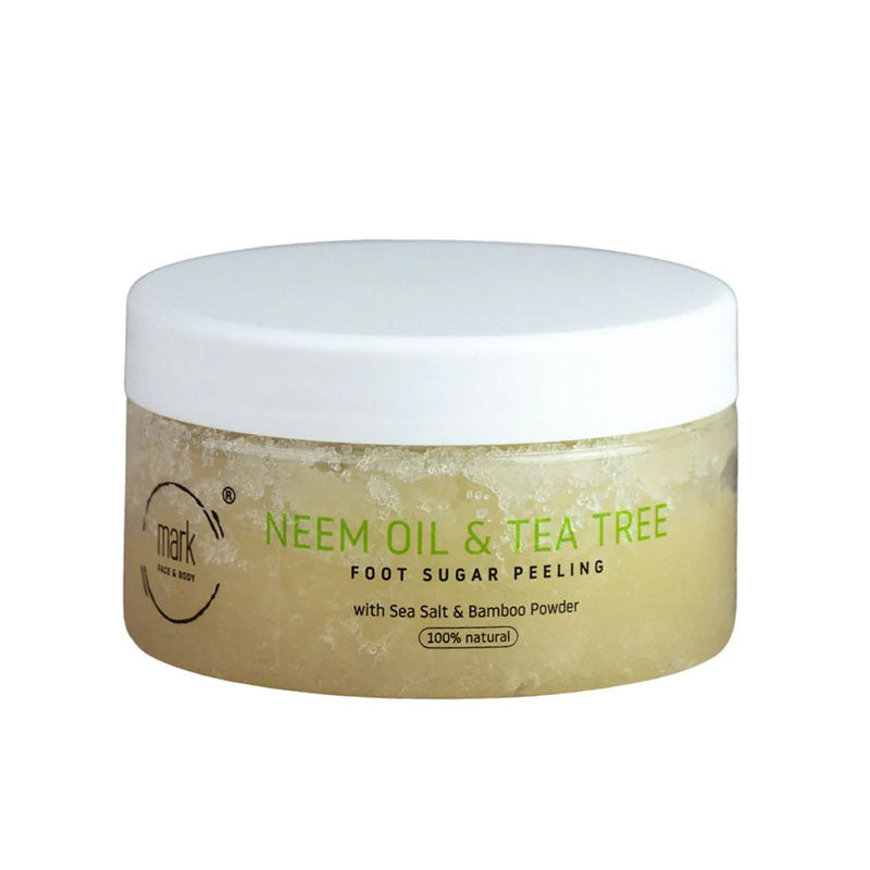 MARK Cukrový píling na nohy Nimbový a Čajovníkový Olej s bambusovým práškom 200ml