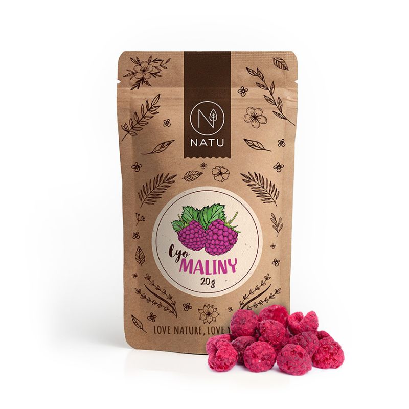 NATU Lyofilizované Maliny 20 g