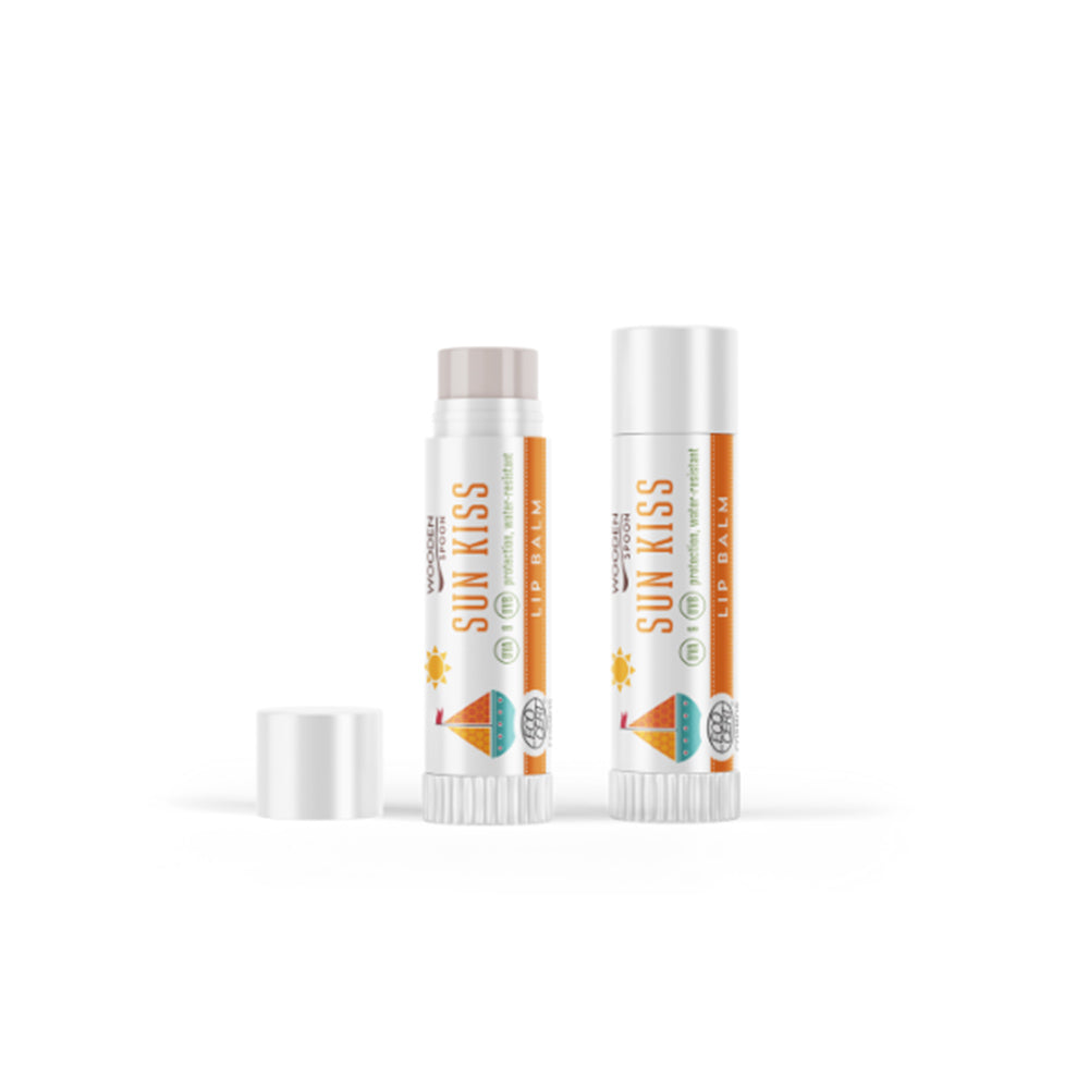 Wooden Spoon Opaľovací balzam na pery SUN KISS 4,3 ml