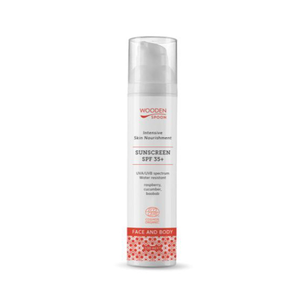 Wooden Spoon Opaľovacie mlieko na telo a tvár SPF 35+ 100ml