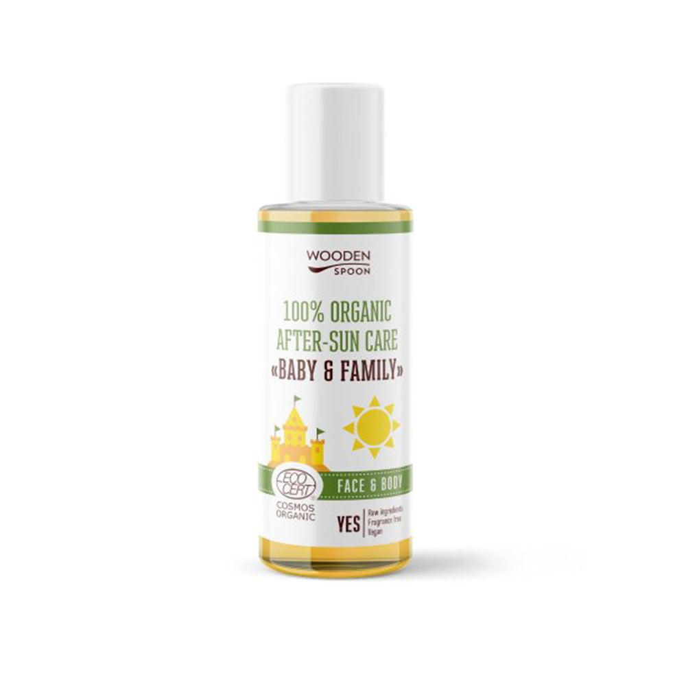 Wooden Spoon Po opaľovaní Detský organický olej Baby & Family 100 ml