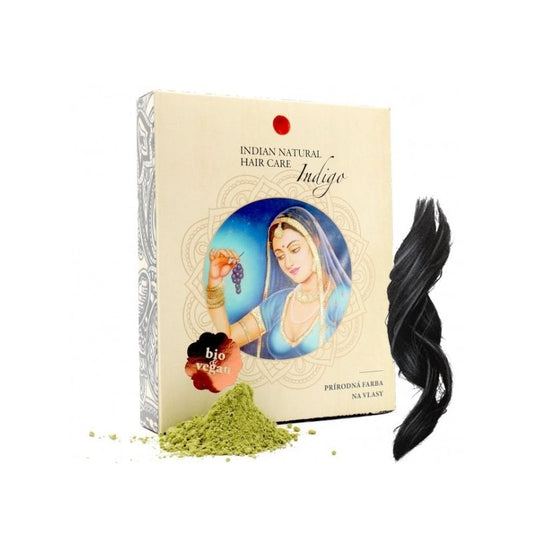 Indian natural hair care Indigo Hnedá až Čierna farba na vlasy 200 g