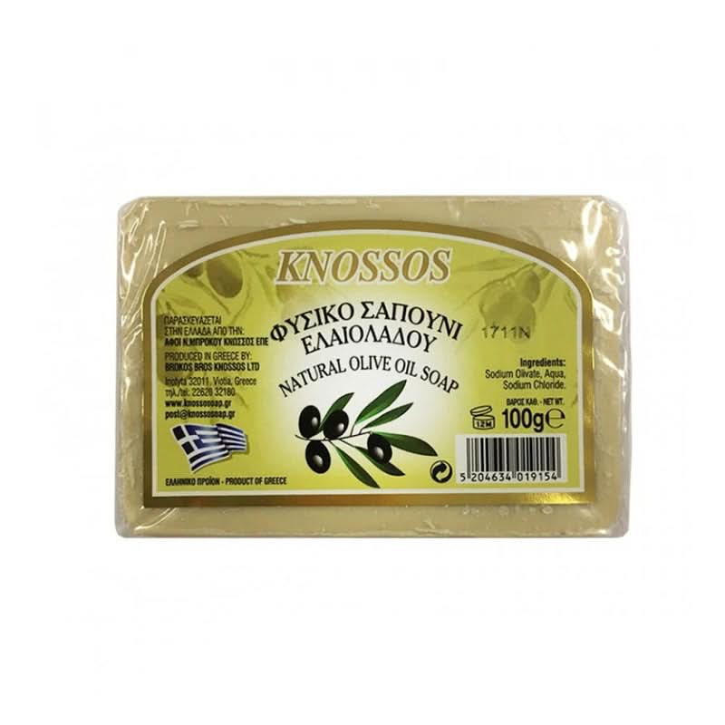 Knossos Prírodné olivové mydlo Biele 100 g