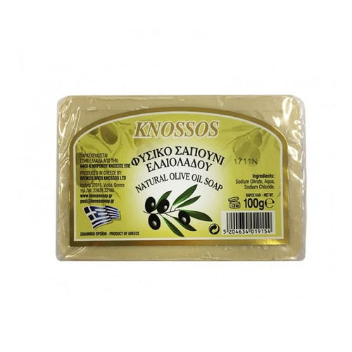 Knossos Prírodné olivové mydlo Biele 100 g