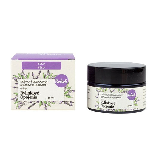 Kvitok Krémový dezodorant Bylinkové opojenie 30 ml
