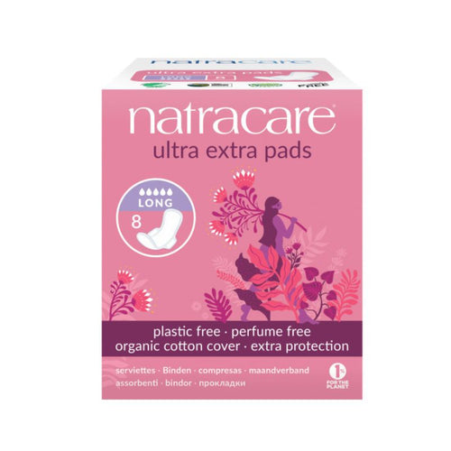 NATRACARE vložky ULTRA extra long dlhé 8 ks 5 kvapiek