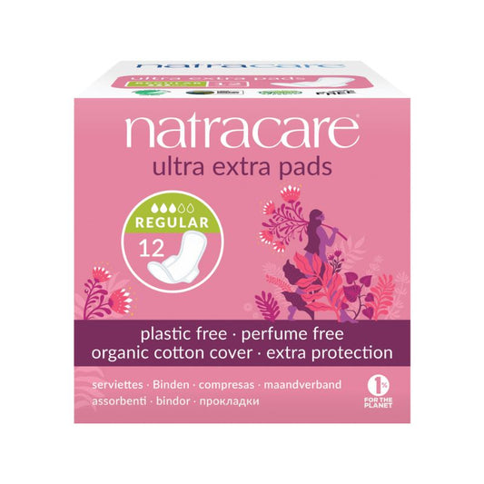 NATRACARE vložky ULTRA extra regular 12 ks 3 kvapky