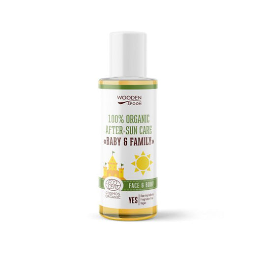 Wooden Spoon Po opaľovaní Detský organický olej Baby & Family 100 ml