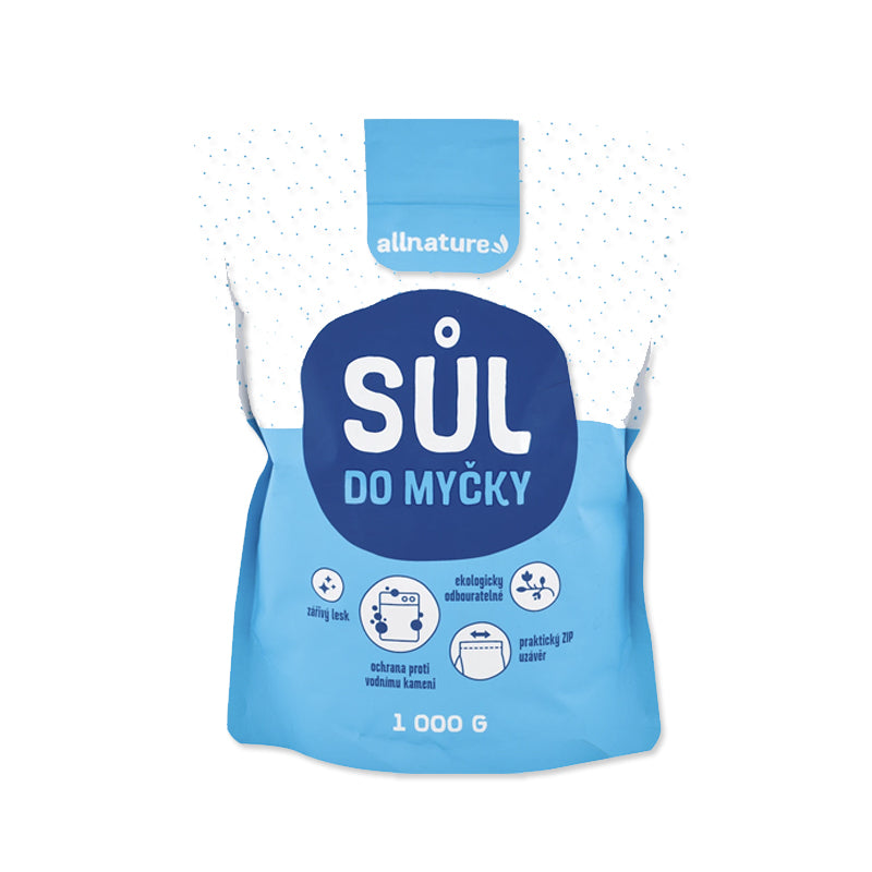 Allnature Soľ do umývačky riadu 1000 g DARČEK